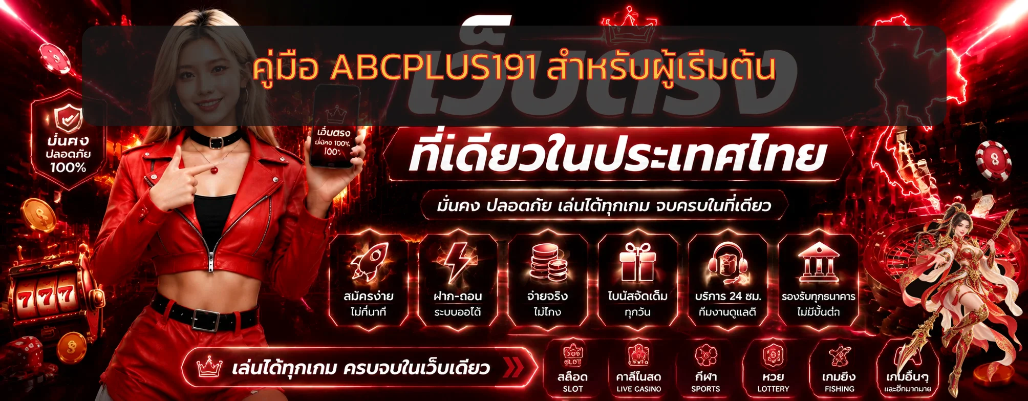 ABCPLUS191 คู่มือสมัคร ทางเข้า ฝากถอน สำหรับมือใหม่