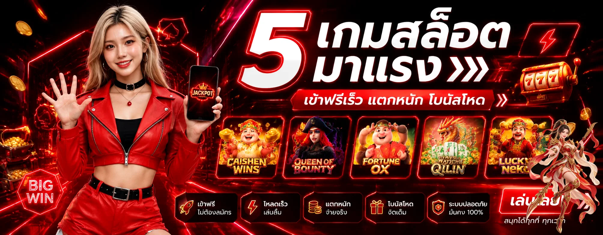แบนเนอร์สล็อตออนไลน์หลายค่ายบน ABCPLUS191