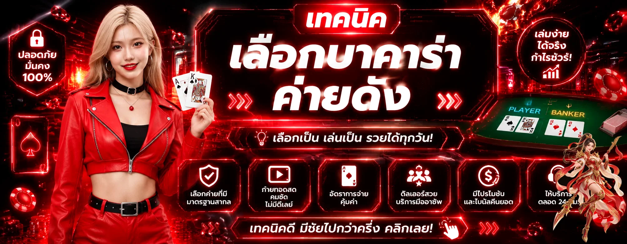 แบนเนอร์คาสิโนออนไลน์และบาคาร่า ABCPLUS191